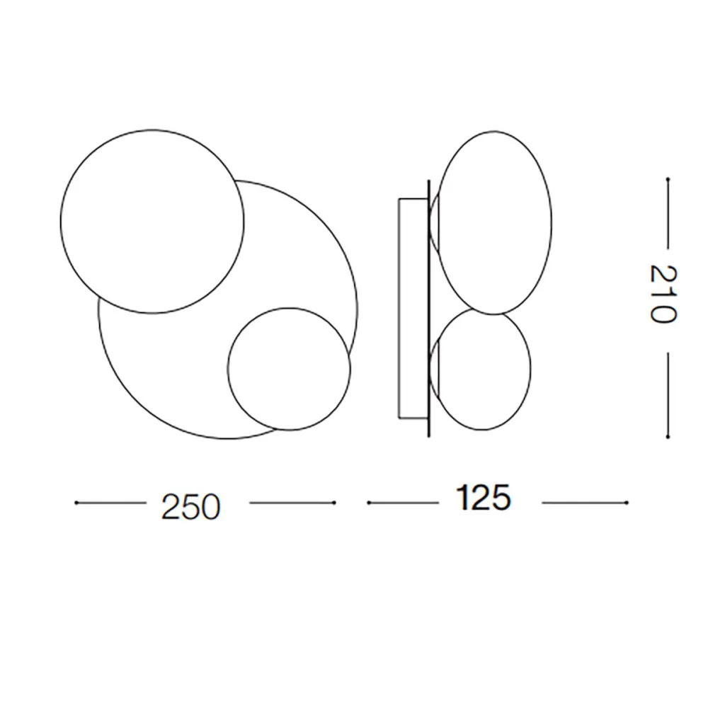 Aplique clásico Ideal Lux NINFEA 346533
