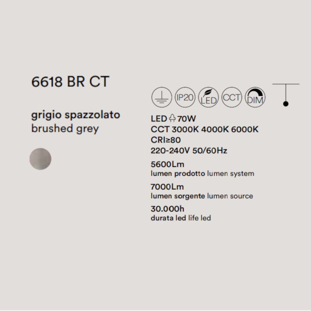Perenz RITMO 6618 BR CT LED Kronleuchter