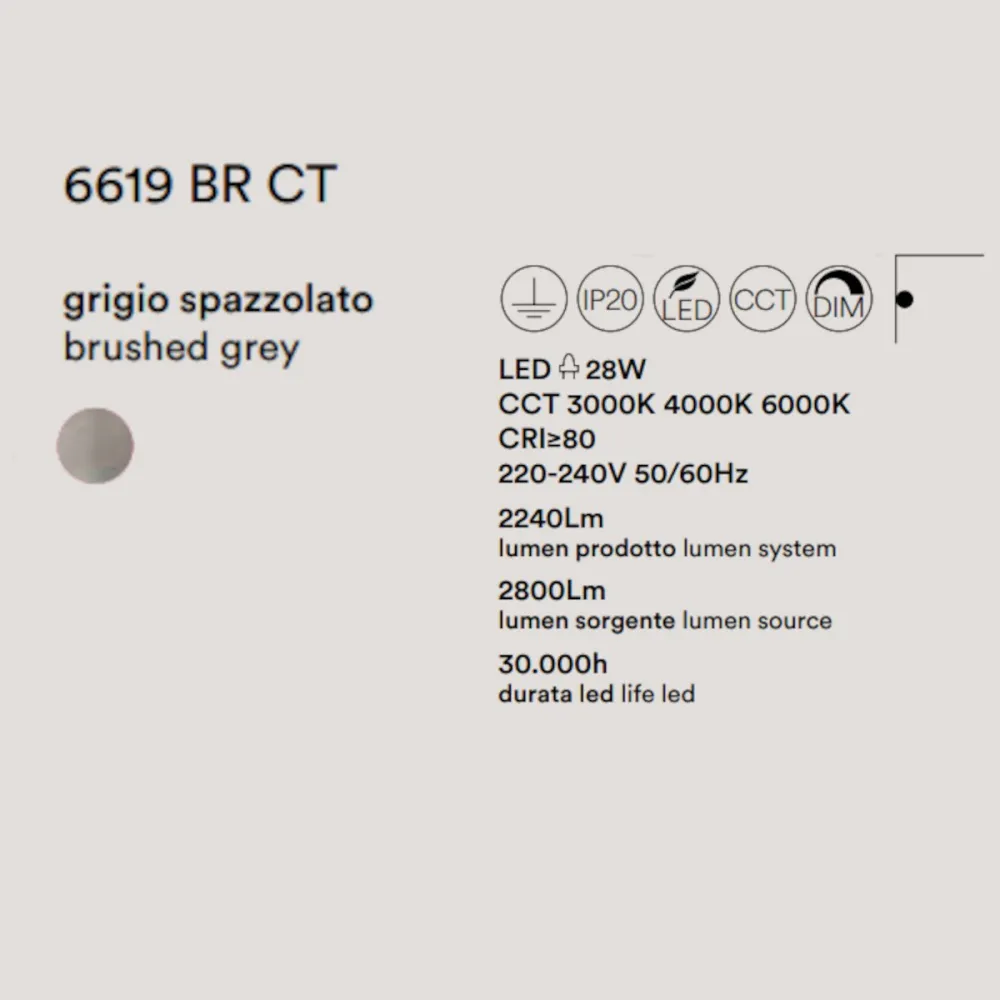 Perenz RITMO 6619 BR CT LED Wandleuchte