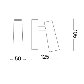 Aplique de pared Ideal Lux PIPE 281001