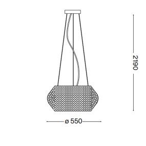 Moderne Deckenleuchte Ideal Lux PASHA SP10 082196