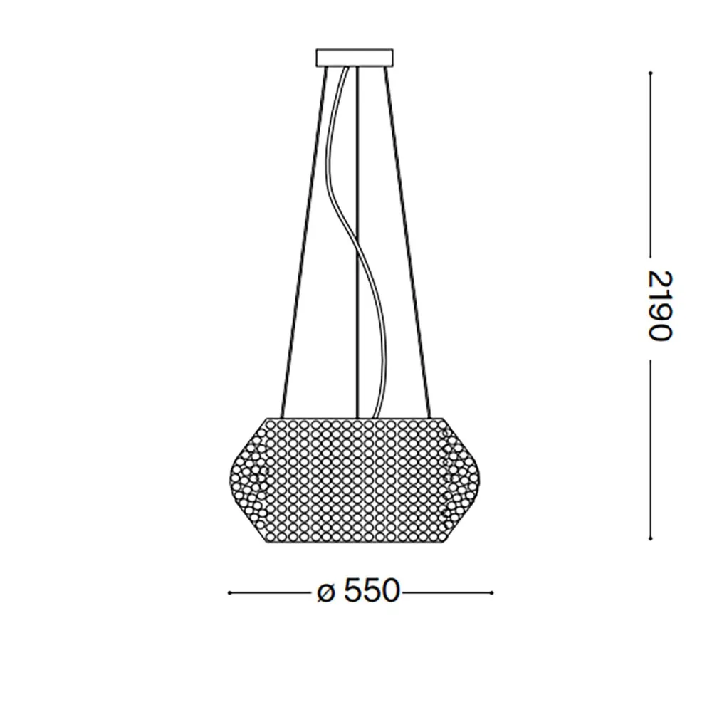 Plafonnier moderne Ideal Lux PASHA SP10 082196