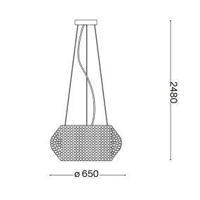 Lámpara de techo moderna Ideal Lux PASHA SP14 164984