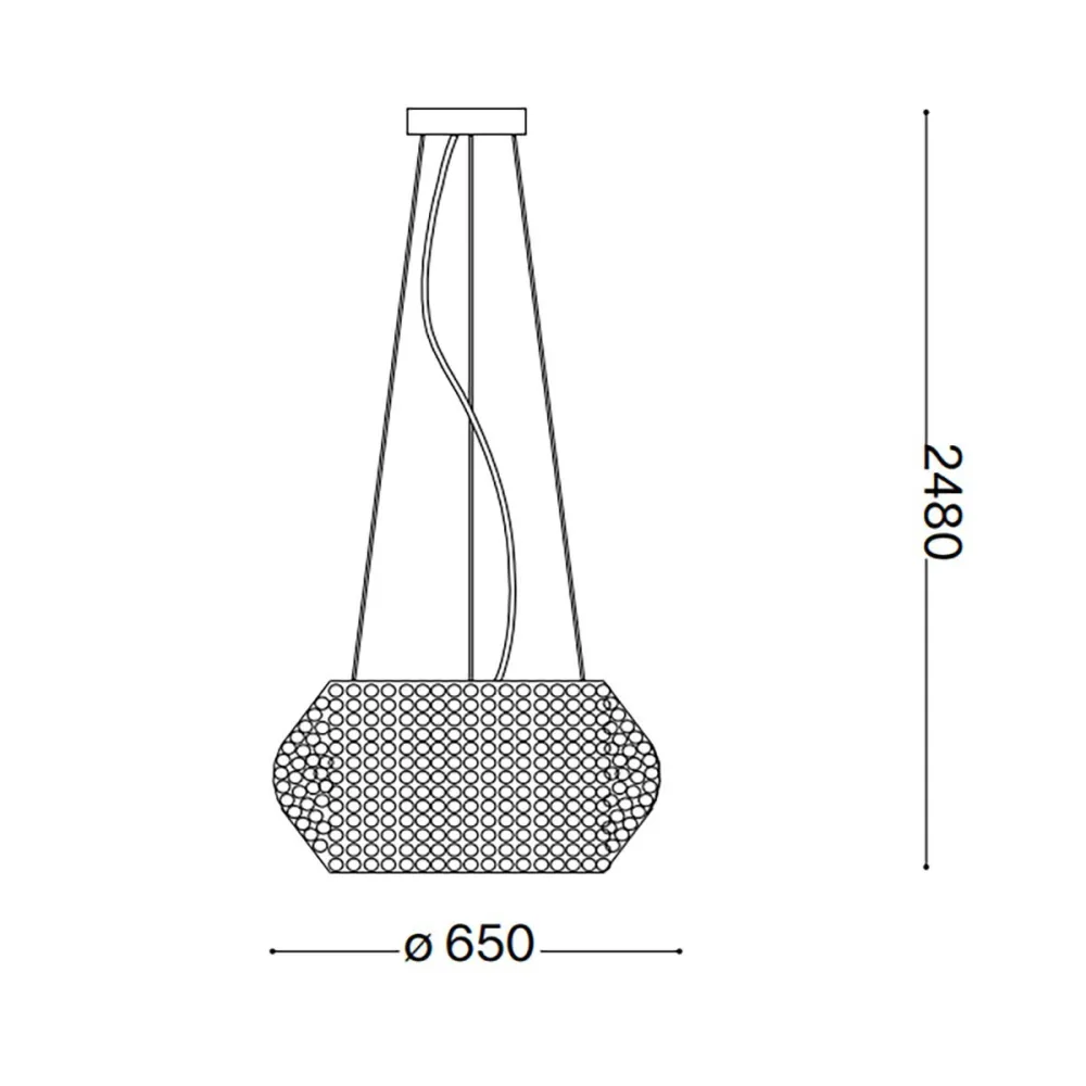 Lámpara de techo moderna Ideal Lux PASHA SP14 164984