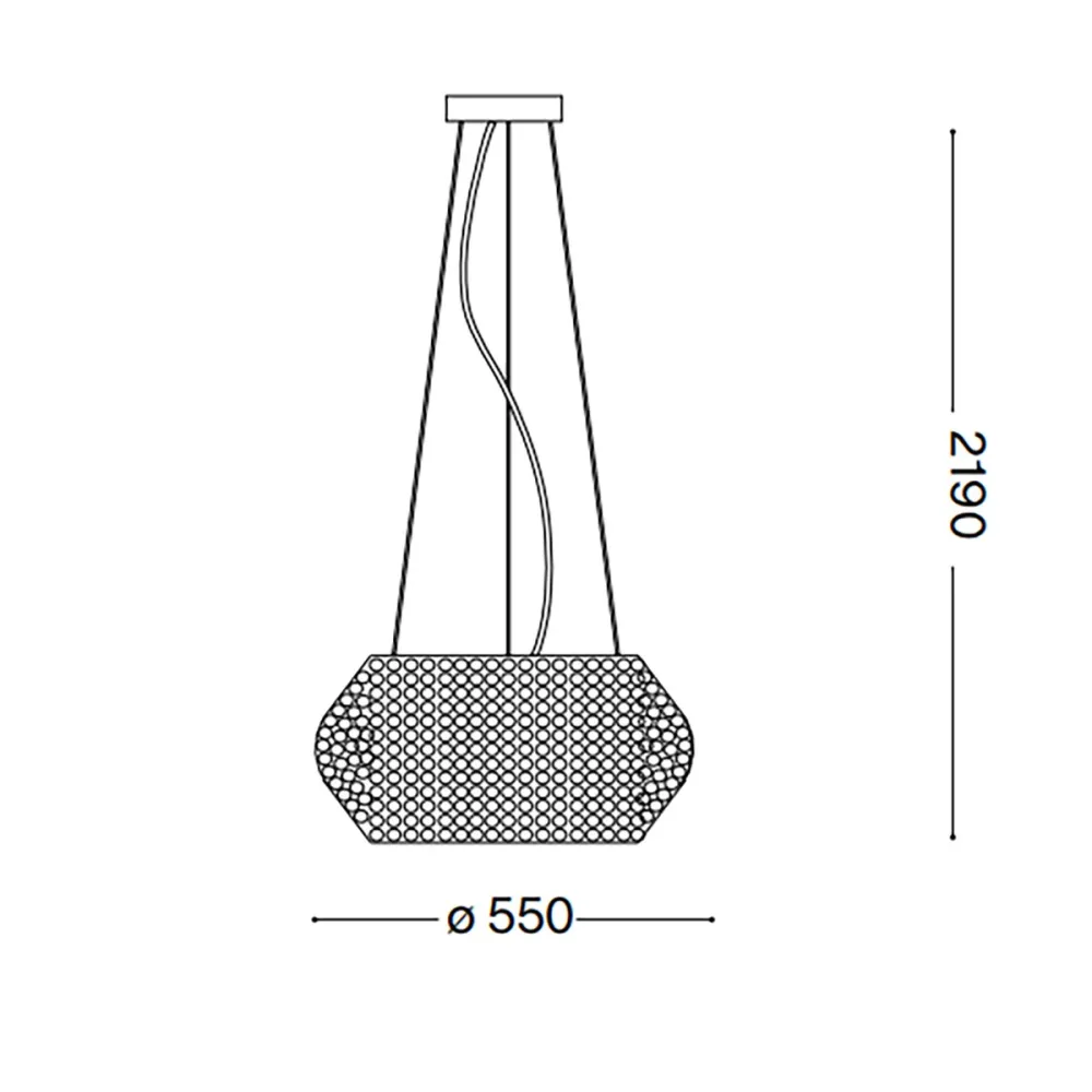 Lámpara de techo clásica Ideal Lux PASHA SP10 082257