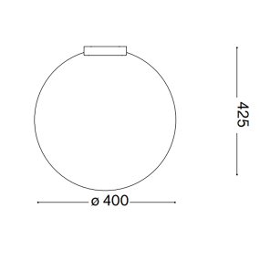 Ideal Lux CARTA 317120 Kugel-Deckenleuchte