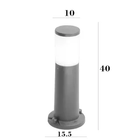 Lampadaire d'extérieur Top Light LOANO PA40 GRIS