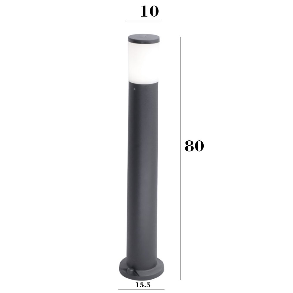 Lampadaire d'extérieur Top Light LOANO PA80 BLANC