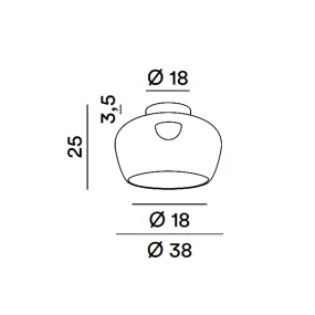 Plafoniera moderna Perenz...