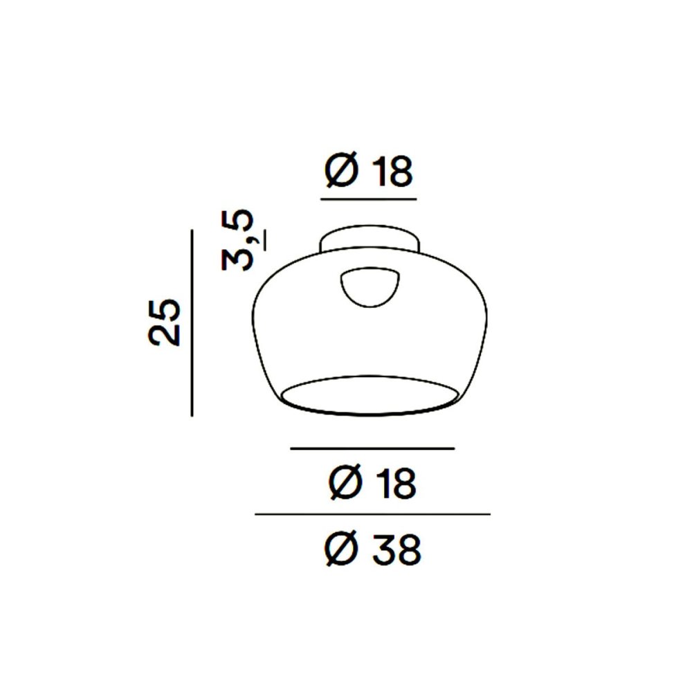 Perenz KAVE 8532 SP LC LED moderne Deckenleuchte