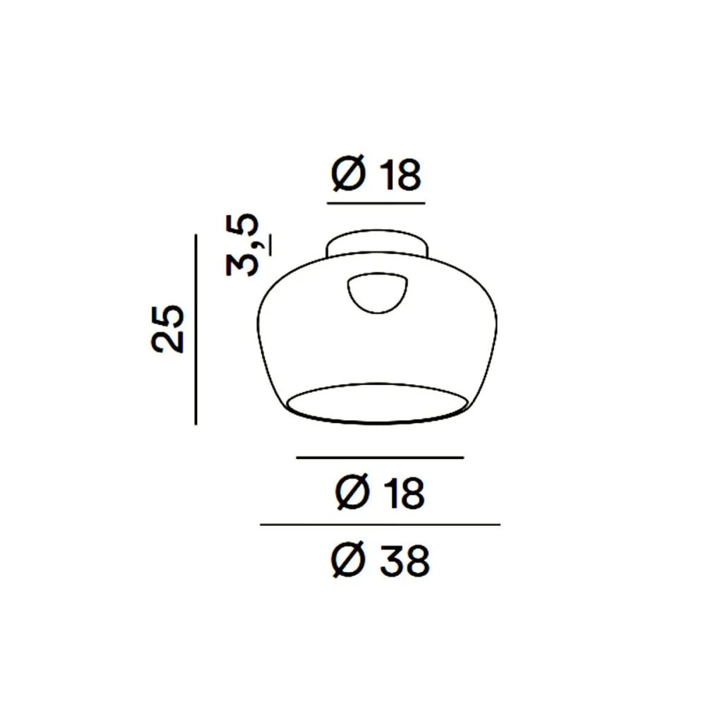 Plafonnier LED moderne Perenz KAVE 8532 SP LC