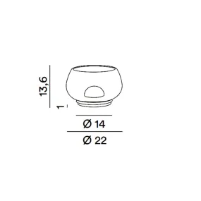 Abat-jour moderna Perenz KAVE 8534 LED