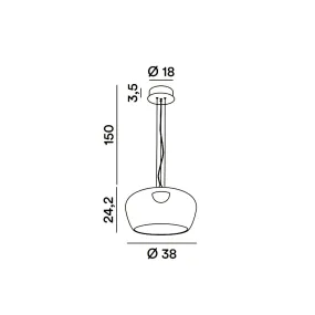 Lustre moderne LED Perenz KAVE 8530