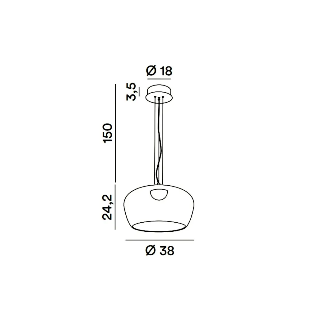 Lustre moderne LED Perenz KAVE 8530