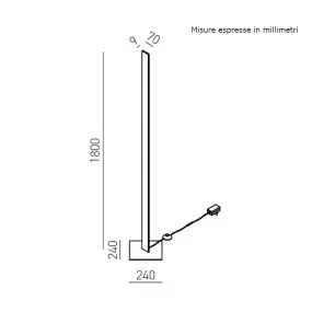 Lámpara de pie moderna LED EARTHA PT de Gea Luce