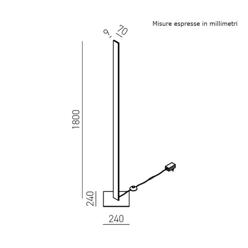 Lámpara de pie moderna LED EARTHA PT de Gea Luce