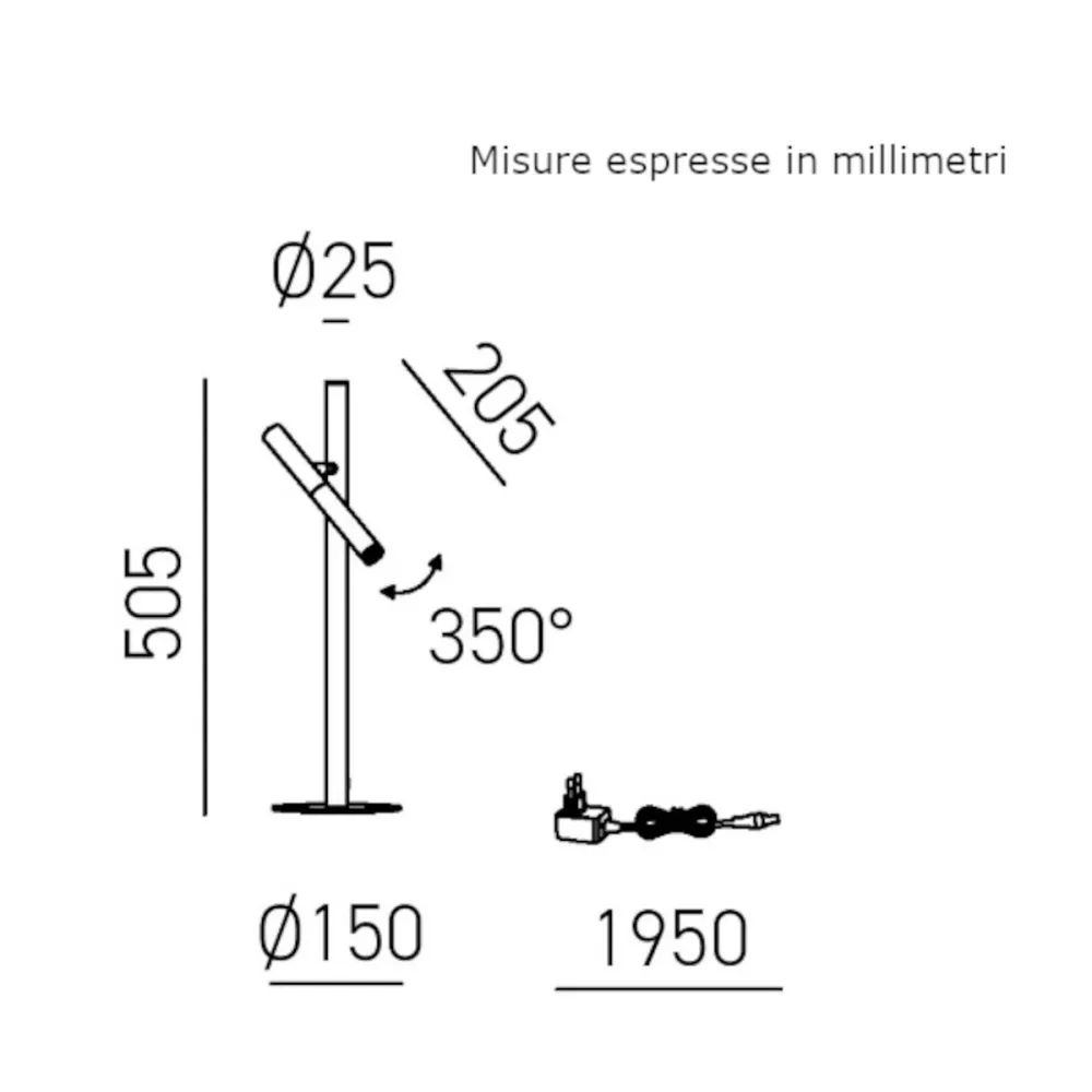 Abat-jour moderno Gea Luce GLSB40 LED