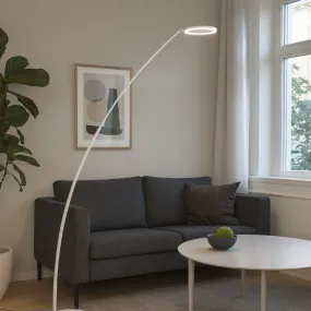 Lampadaire moderne arqué à...
