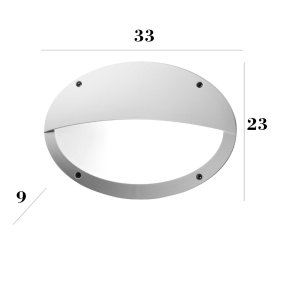 Top Light MONZA BI E27 LED IP66 Außenwandleuchte