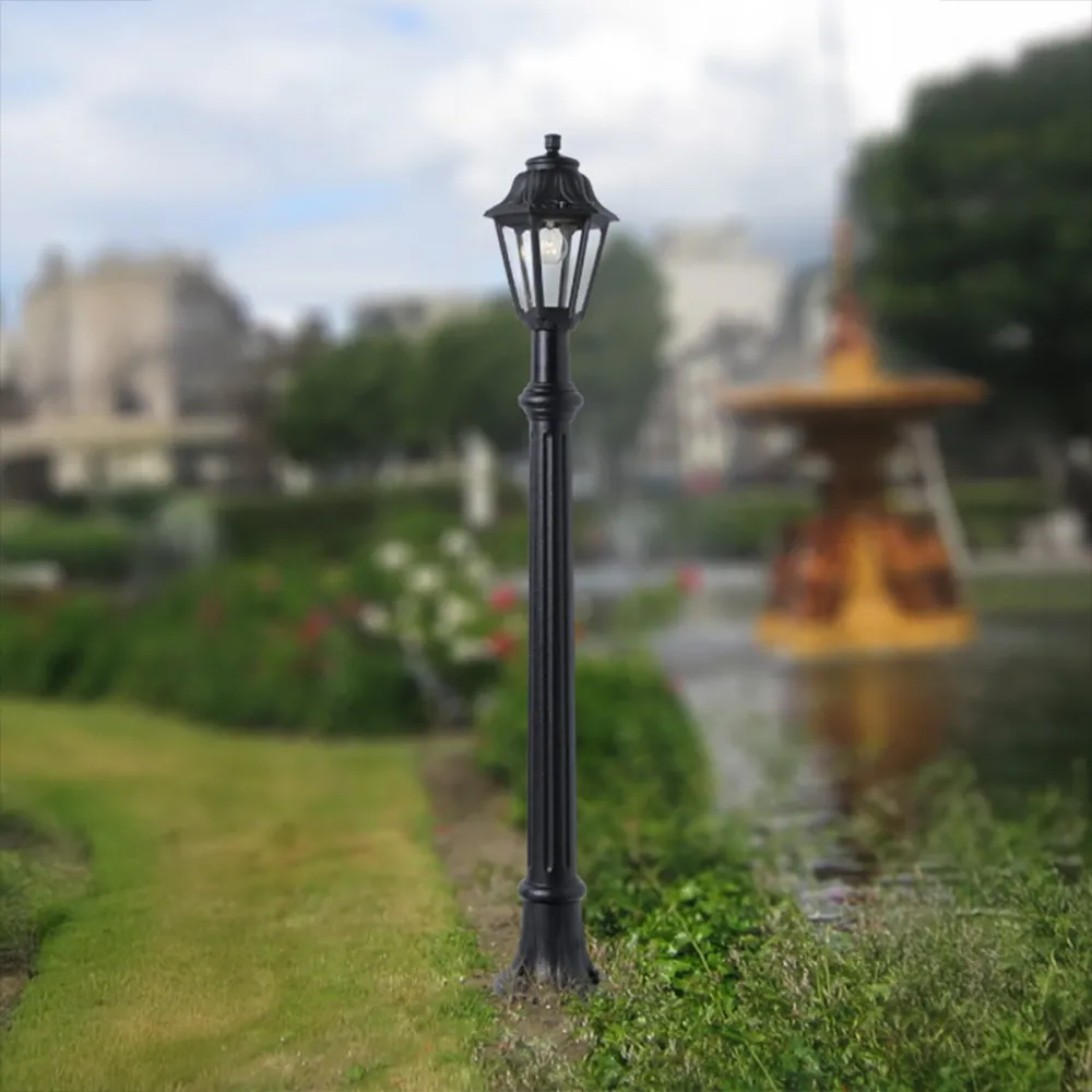 Lampadaire d'extérieur Top Light ASTI PA140 NE