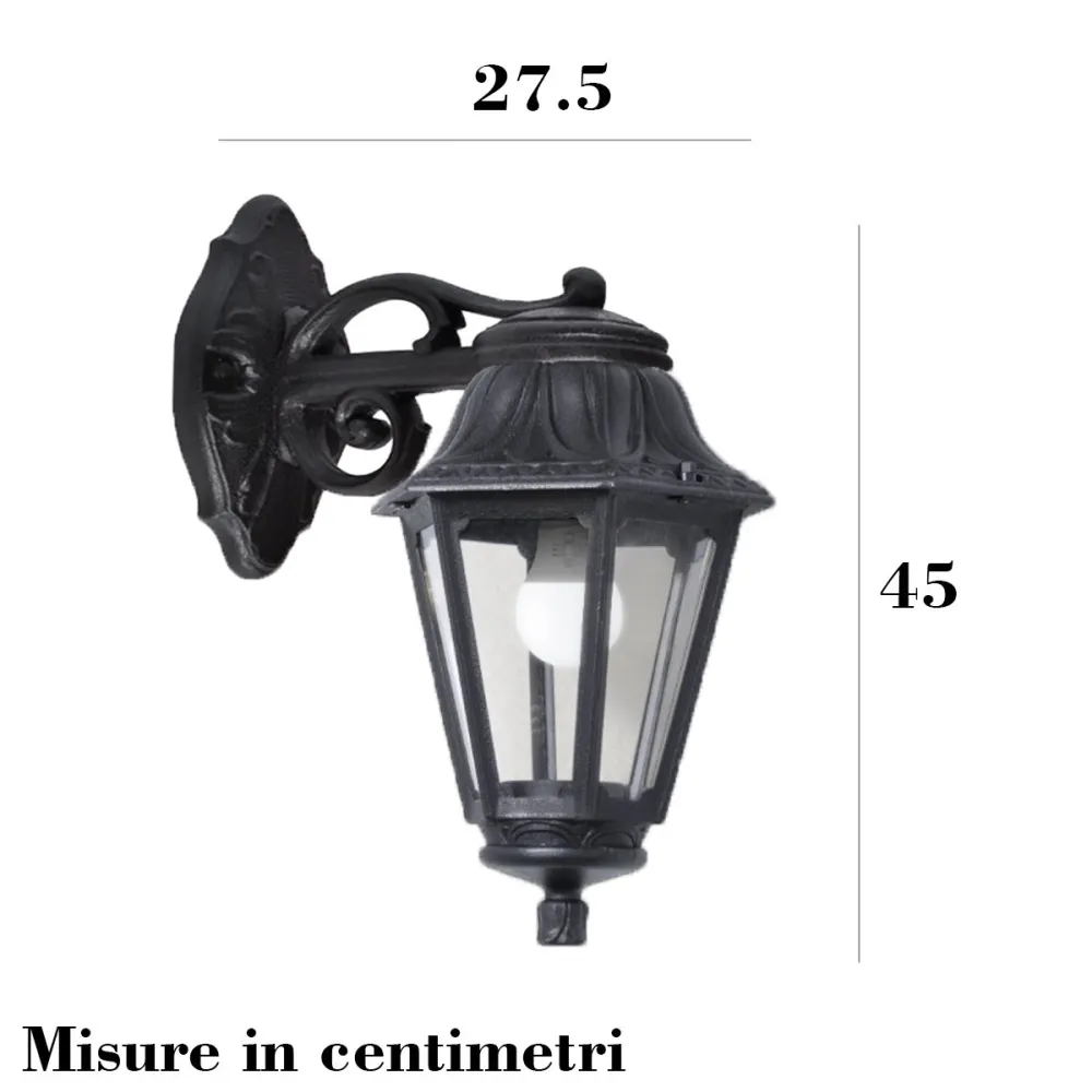 Lámpara de pared exterior Top Light ASTI AP NE