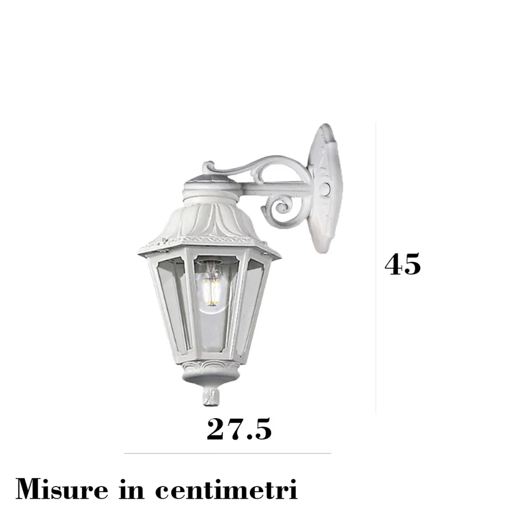 Lámpara de pared exterior Top Light ASTI AP BI