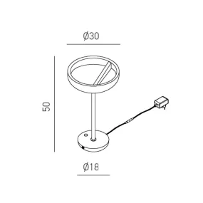 Abat-jour moderno Gea Luce  CRISEIDE L FCRLN1 LED