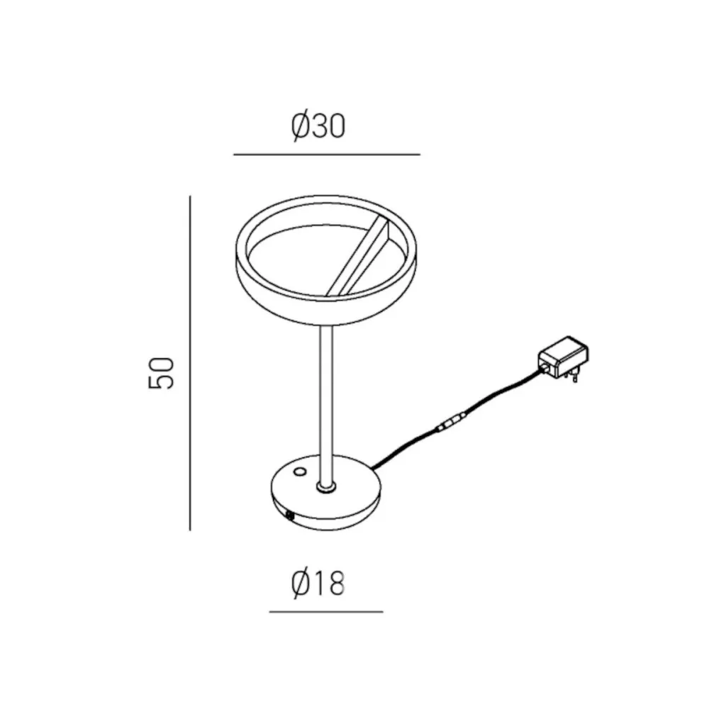 Abat-jour moderno Gea Luce  CRISEIDE L FCRLV1 LED