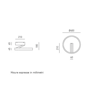 Plafoniera moderna Gea Luce CRISEIDE PP FCRPN1 LED