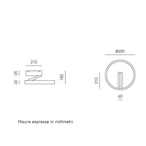 Plafoniera moderna Gea Luce CRISEIDE PP FCRPBE1