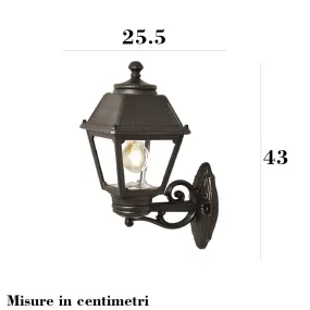 Applique esterno Top Light ALBA AP NE