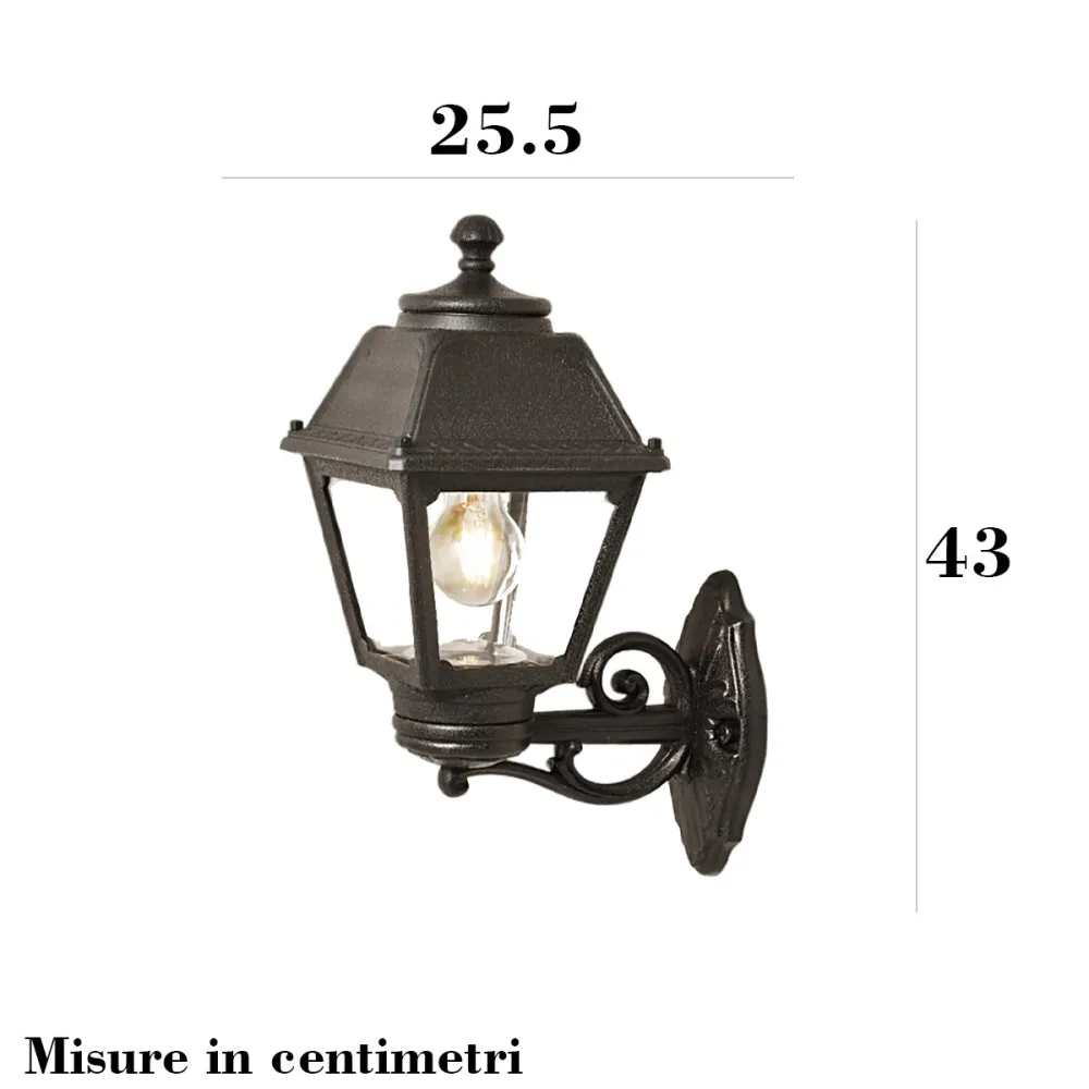 Applique esterno Top Light ALBA AP NE