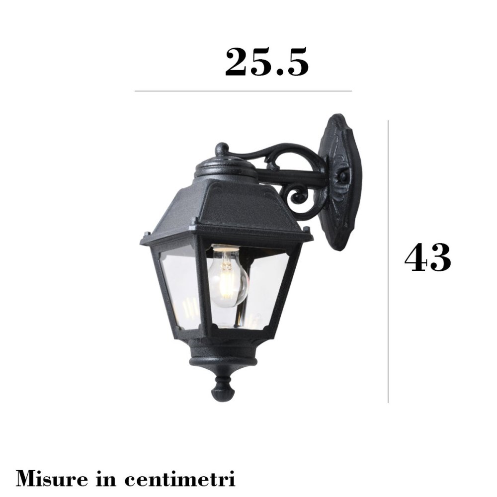 Applique esterno Top Light ALBA AP NE