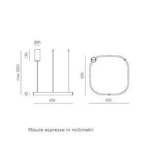 Lampadario classico Gea Luce CRISEIDE S1P QUADRATA FCRSO8Q LED