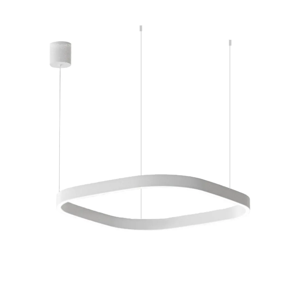 Lampadario moderno Gea Luce CRISEIDE S1P QUADRATA FCRSB8Q LED