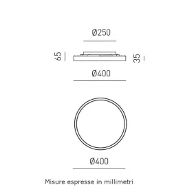 Moderne Deckenleuchte Gea Luce AELA PP FAEPBE1 LED