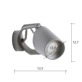Faretto esterno resina Top light ROMA FA12 BI