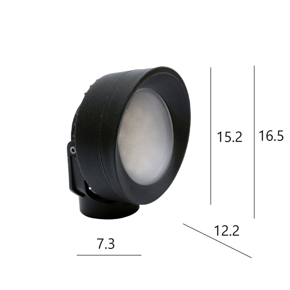 Faretto esterno resina Top light ROMA FA15 NE