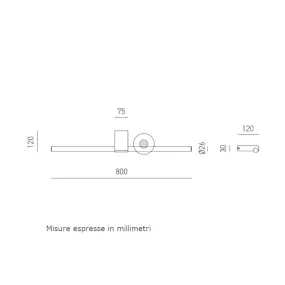 Gea Luce GAP GAP563 LED moderne Wandleuchte