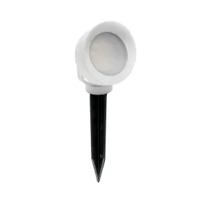 Foco de exterior de resina ROMA PI15 BI con luz superior
