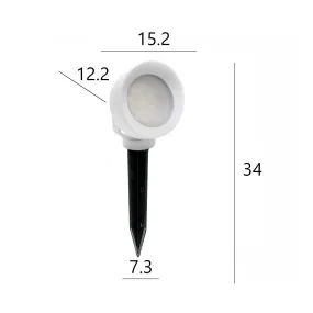 Spot d'extérieur sur piquet en résine ROMA PI15 NE Top Light