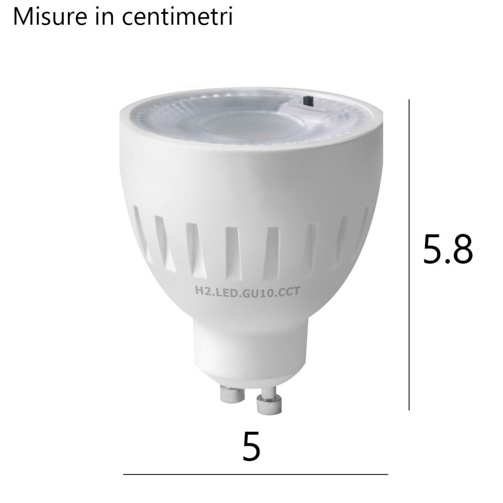 Bombilla LED CCT GU10 6W Top Light