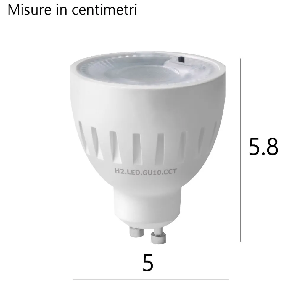 Top Light GU10 6W LED CCT-Lampe