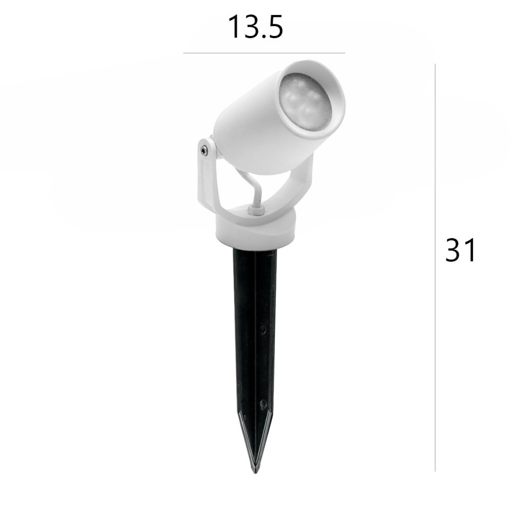 Faretto picchetto esterno resina Top light ROMA PI12 BI