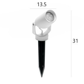 Faretto picchetto esterno resina Top light ROMA PI12 GR