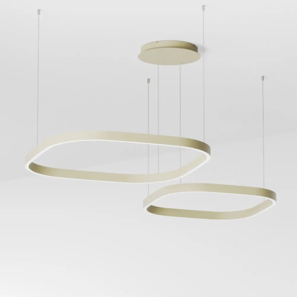 Lámpara de araña moderna LED Gea Luce CRISEIDE S2D QUARATA FCRSV5Q