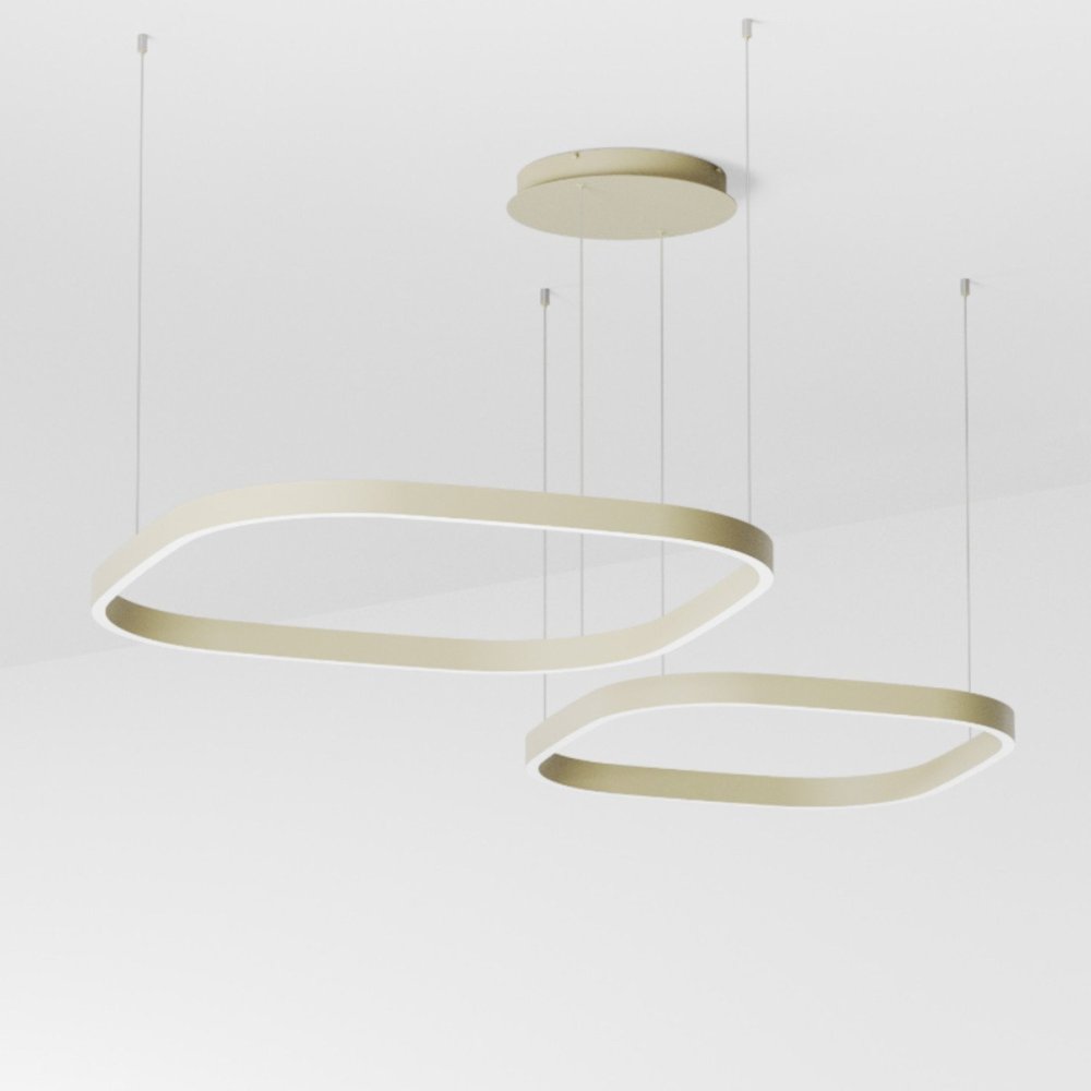 Lampadario moderno Gea Luce CRISEIDE S2D QUARATA FCRSV5Q LED