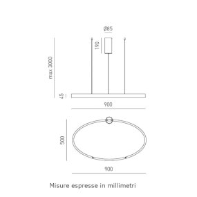 Lampadario classico Gea Luce CRISEIDE S1P OVALE FCRSO8O LED