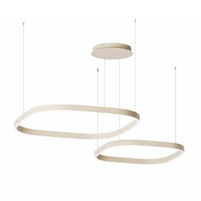 Lampadario moderno Gea Luce CRISEIDE S2D QUADRATA FCRSBE5Q LED