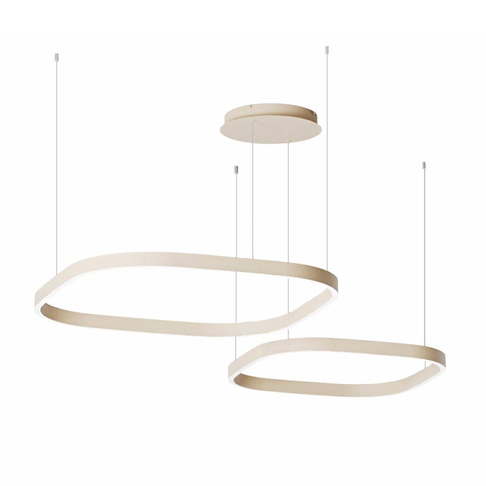 Lustre moderne à LED Gea Luce CRISEIDE S2D SQUARE FCRSBE5Q